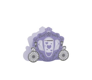 仙蒂小馬車-紫色喜糖盒(空盒)